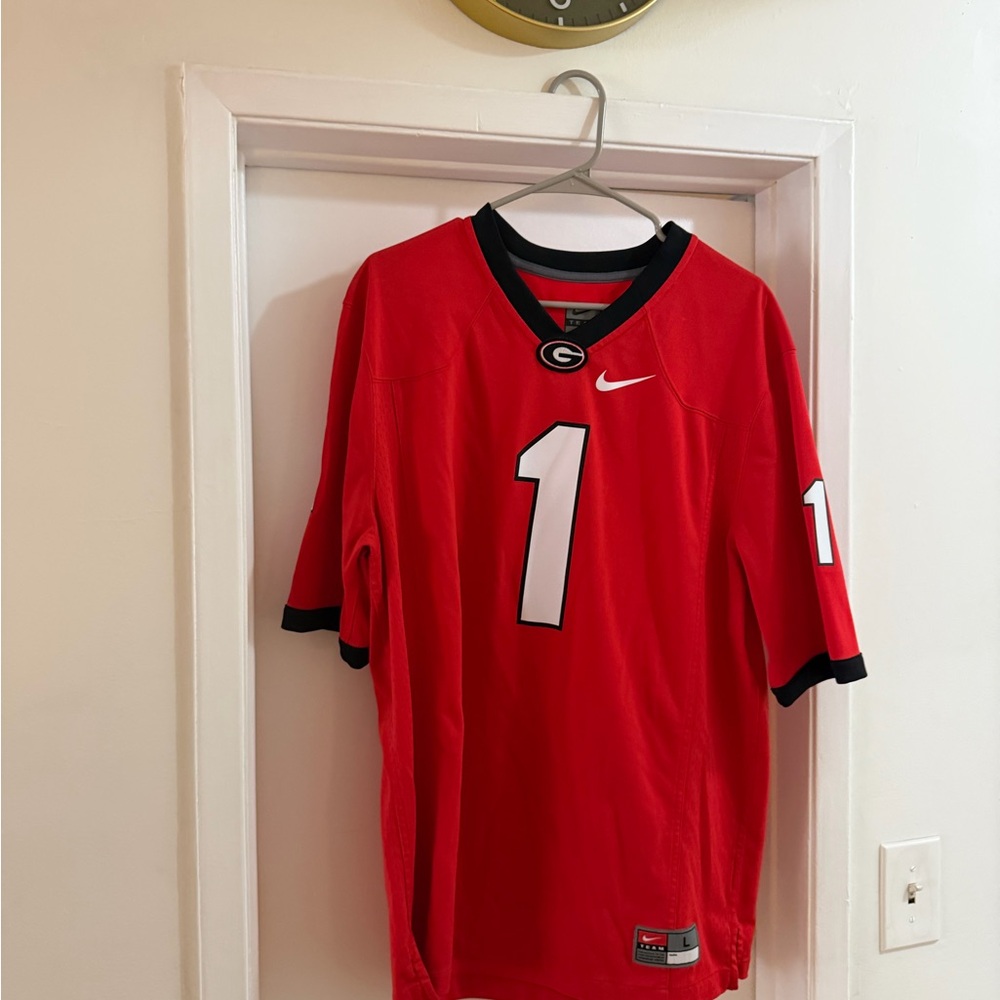 Nike Red and Black Men's Jersey